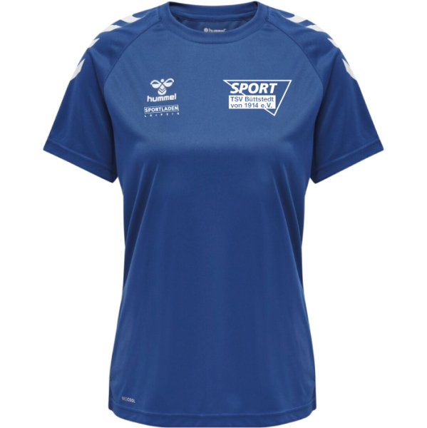 Damen Trainingsshirt TSV1914 - Hummel Core XK Poly Shirt - True Blue